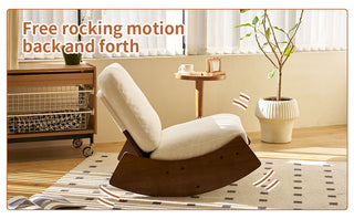 Comfortable High-Quality Upholstery Glider Rocking Chair