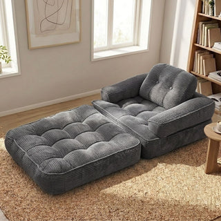 Convertible 2 In 1 Armrest Sofa For Bedroom