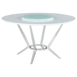 Anchor - Round Dining Table - Gloss White