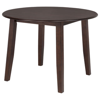 Verety - 5 Piece Round Dining Set With Chairs - Dark Brown