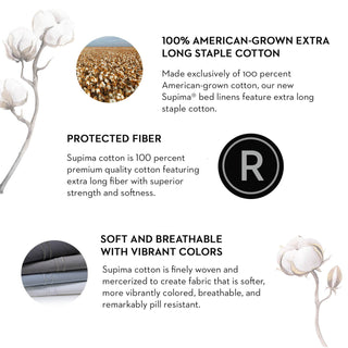 Woven Supima - Cotton Sheets - Split King - White