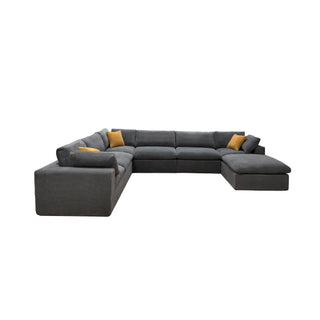 Custom Configuration Modular Sectional & Toss Pillows