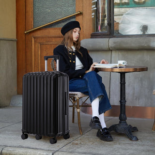 20" / 24" / 28" 3 Pieces / Set Spinner Wheel Luggage, Carry On Suitcase, With Cup Holder & USB Port & Phone Holder