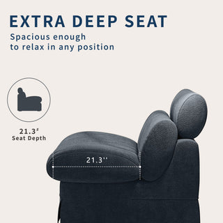 Accent Chair, Soft Medium Firm Upholstery For Living Room
