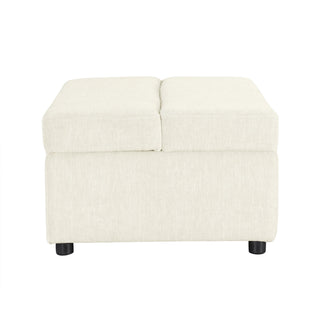 Twin Size Folding Ottoman Sleeper Bed With Mattress Convertible Guest Bed