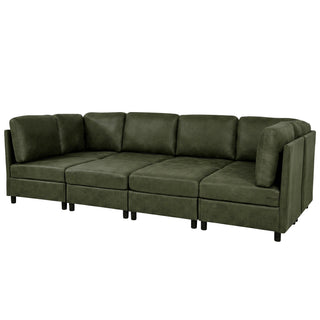 Upholstered Modular Sectional With Custom Configuration And Removable Cushions