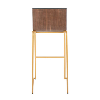 Mason Mara - Contemporary Versatile Desig Fixed Height Barstool (Set of 2)