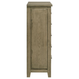 Pelton - 5 Drawer Chest - Oak