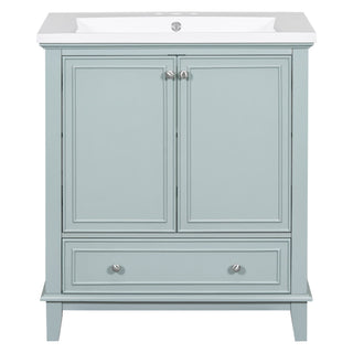 Modern Bathroom Vanity With Sink Combo, Multi Functional Cabinet With Doors And Drawer