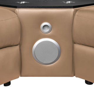 Nova - Sectional With Bluetooth Speaker, LED And Lifting Wine Cabinet