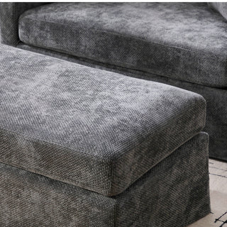 Accent Chair With Ottoman, Includes 2 Bolster Pillows