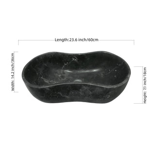 Bathroom Vessel Sink With Wavy Design