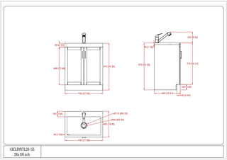 Kyle - Laundry Cabinet & Faucet And Stainless Steel Sink