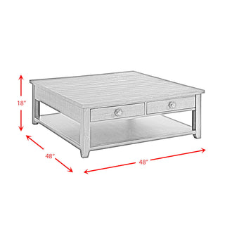 Kendyl - Occasional Square Coffee Table - Brown