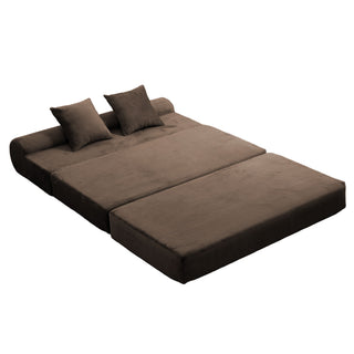 Convertible Sofa Bed, 2 Seater Fold Out Floor Couch