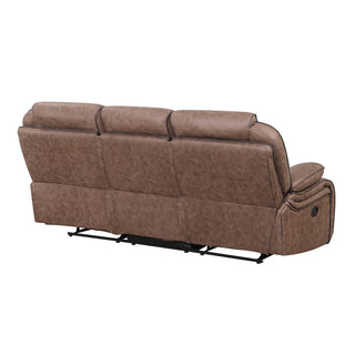 Lucius - Reclining Sofa With Manual Recline - Brown