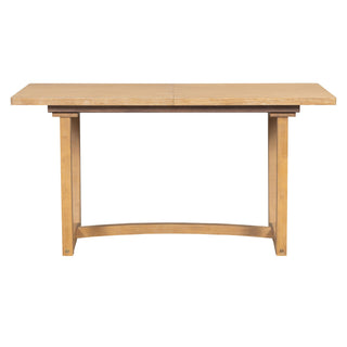 Rectangular Extendable Dining Table Set With 6 Upholstered Chairs