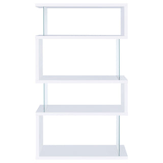 Elias - 4 Shelf Bookshelf With Zigzag Design