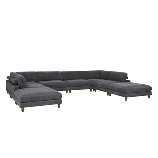 Modern Modular Sectional With Adjustable Back Support