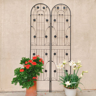 Metal Garden Trellis Rustproof Trellis For Climbing Plant Outdoor Flower Support