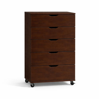 Modern 5 Drawer Dresser With Wheels