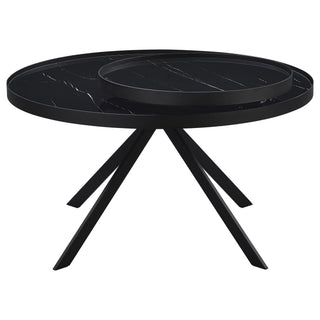 Shayne - Round Top Coffee Table With 2 Tier Design