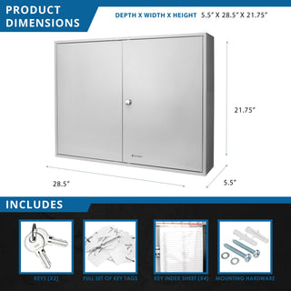 Adjustable Key Cabinet With Lock