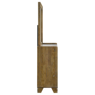 Packard - 6 Drawer Dresser With Mirror - Oak