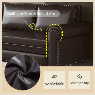 Chesterfield Sofa & Pull Out Bed
