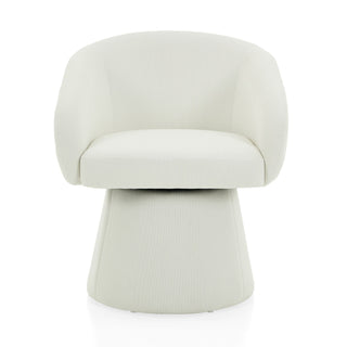 Modern Swivel Accent Chair With Ergonomic Barrel Design