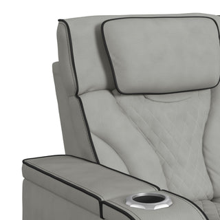 Blitz - Motion Loveseat With Console, And LED