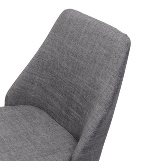 Modern Dining Chair With Iron Legs And Wood Finish