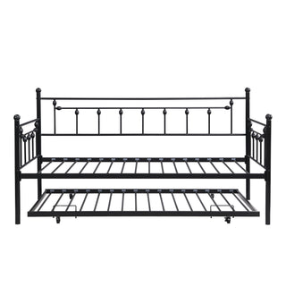 Twin Daybed With Trundle - Black