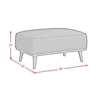 Destiny - Ottoman With Wood Base