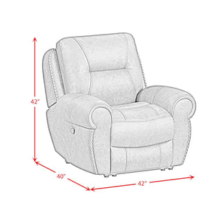Topeka - Recliner - Rocky Brown