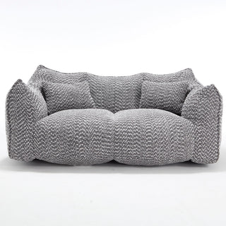 Comfortable Dual Beanbag Chair With High Resilience Foam Core For 2 People