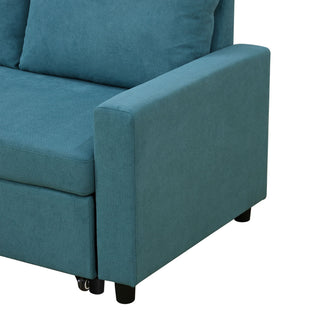 L - Shaped Convertible Sofa Bed With Storage Chaise