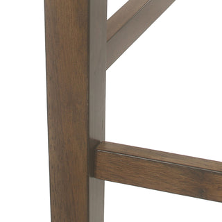 Farmhouse Style Counter Height Chair With Upholstered Seat