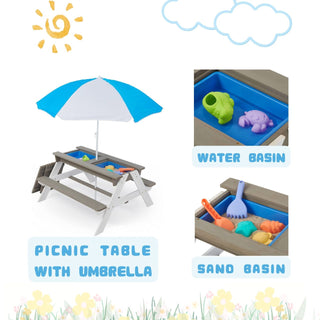 Kids Picnic Table With Sand And Water Table Conversion