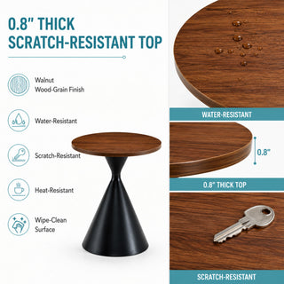 2 Piece Coffee Round Table Set