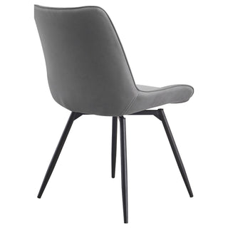 Tufted Swivel Dining Chairs (Set of 2) - Gray