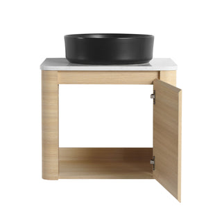 Mounted Bathroom Vanity With Art Sink & 2 Soft Close Doors