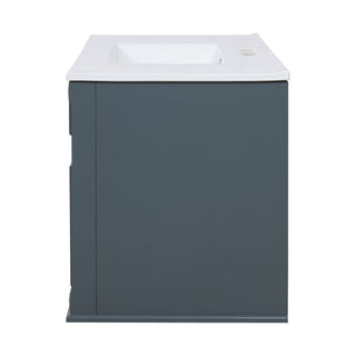 French Simple Style Wall Mounted Bathroom Cabinet With Sink