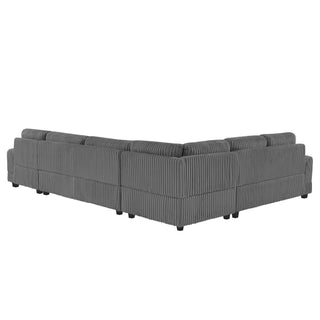 U - Sectional Sofa With Chaise Lounge, Oversized Living Room Couch