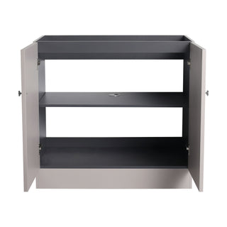 Modern Freestanding Bathroom Vanity With Soft Close Cabinet Doors