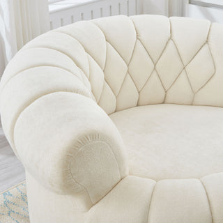 Round Swivel Accent Chair With Rotation