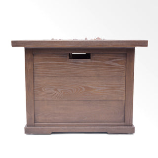 Outdoor Patio Square Gas Burning Mgo Fire Pit, Tank Inside, 40000 Btu