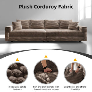 4 Seat Sofa, Deep Seat Couches With Soft Pillows