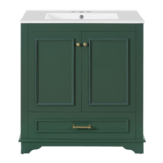 Bathroom Vanity With Sink, Cabinet & 2 Soft Closing Doors & Adjustable Shelf