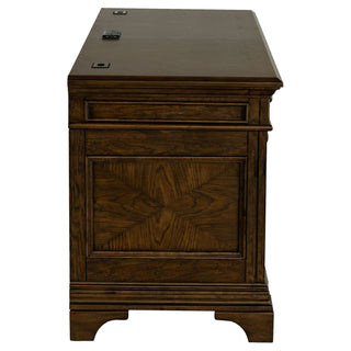 Stigham - 5 Drawer Credenza Office Desk - Oak